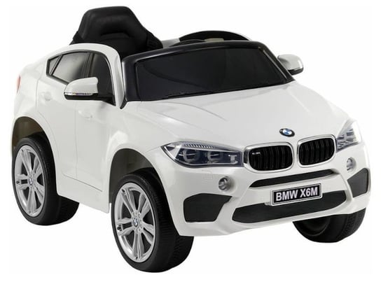 Auto BMW X6 2 Silniki 2x6V Ekoskóra Piankowe Koła Białe Bemi