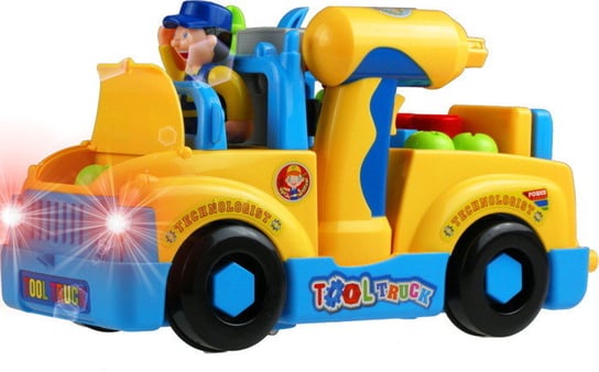 Auto do rozkręcania Mały majsterkowicz + narzędzia Lean Toys