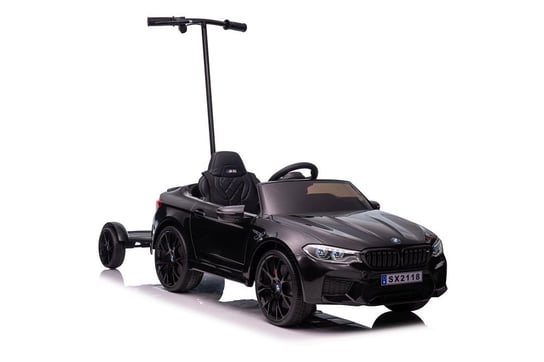 Auto Na Akumulator Bmw M5 Z Platformą Dla Rodzica Czarne Lakierowane BMW