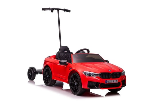 Auto Na Akumulator Bmw M5 Z Platformą Dla Rodzica Czerwone Lakierowane BMW