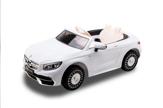 Auto Na Akumulator Dziecięcy Licencja Mercedes Maybach S650 Kabriolet Biały Miś Gustaw