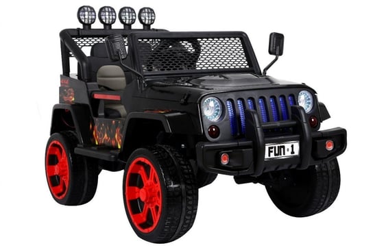 Auto Na Akumulator Jeep Raptor DRIFTER Napęd 4X4 Płomienie RAMIZ