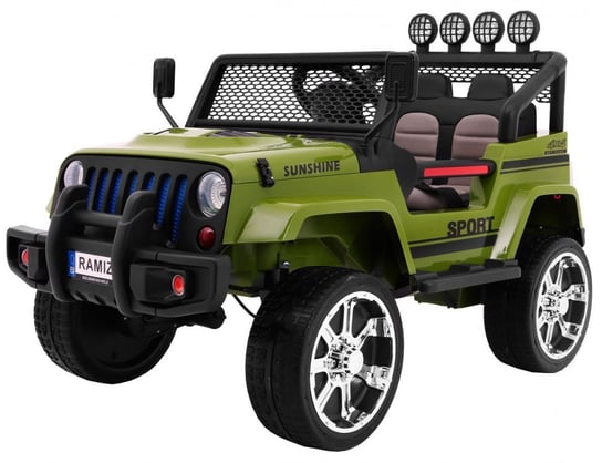 Auto na akumulator Jeep Raptor DRIFTER Napęd 4x4 Zielony RAMIZ
