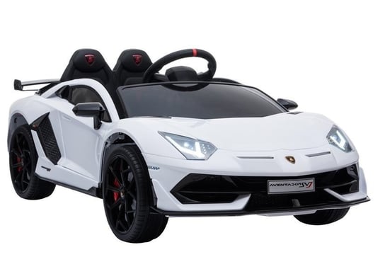 Auto na Akumulator Lamborghini Aventador Biały Lean Toys