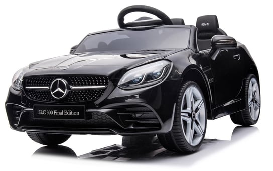 Auto Na Akumulator Mercedes Benz Slc300 Cabrio Samochód Jeździk Pilot Czarny Sun Baby