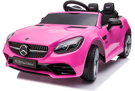 Auto Na Akumulator Mercedes Benz Slc300 Cabrio Samochód Jeździk Pilot Różowy Sun Baby
