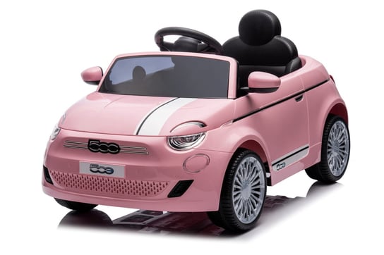 Auto Na Akumulator Samochód Jeździk Fiat 500 Elektro Pilot Jasny Róż Sun Baby