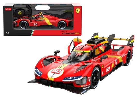 Auto R/C 1:24 Zdalnie Sterowane Sportowe Ferrari 499P Czerwone Lean Toys