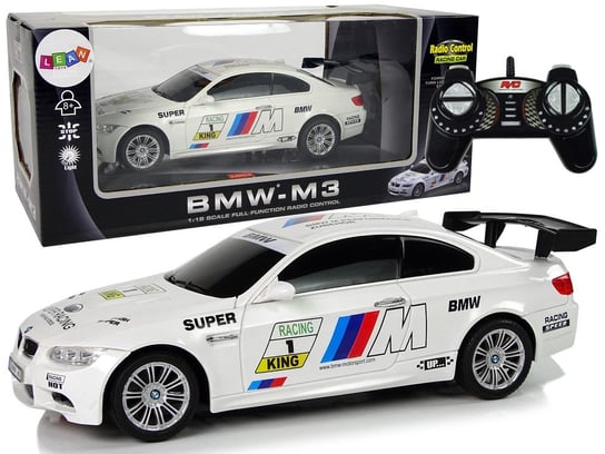 Auto Sportowe R/C 1:18 BMW- M3 Biały 2.4 G Światła Lean Toys