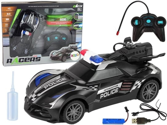 Auto Sportowe R/C Policja Czarne Zdalnie Sterowane Inna marka