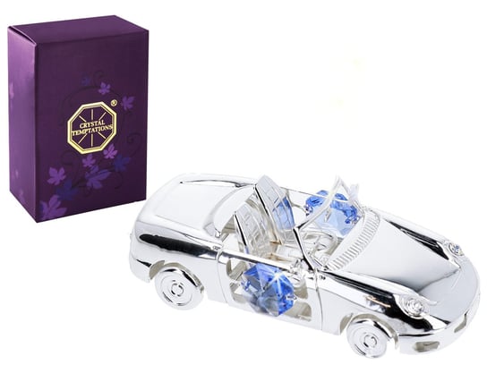 Auto- srebrne products with Swarovski Crystals (niebieski) Union Crystal