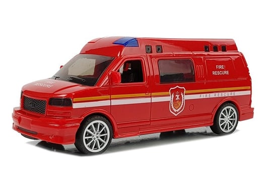 Auto Straż Pożarna z Naciągiem Lean Toys