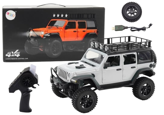 Auto Terenowe Zdalnie Sterowane Rc 2.4G Napęd 4X4 Siwy Lean Toys