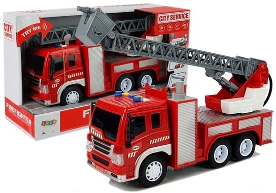 Auto Wóz Strażacki Straż Pożarna Z Wodą 1:16 Drabina Lean Toys