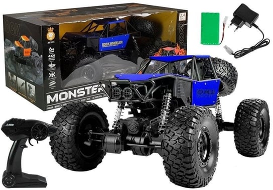 Auto Zdalnie Sterowane Monster Truck na resorach Niebieski Lean Toys