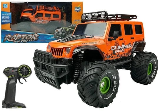 Auto Zdalnie Sterowane R/C Jeep Pomarańczowy 2.4G Lean Toys