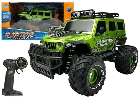 Auto Zdalnie Sterowane R/C Jeep Zielony 2.4G Lean Toys