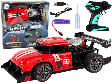 Auto Zdalnie Sterowane Sportowe R/C 1:16 Czerwone Para Wodna Inna marka