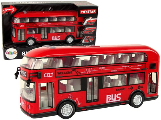 Autobus Dwupiętrowy Czerwony Z Napędem Frykcyjnym Inna marka
