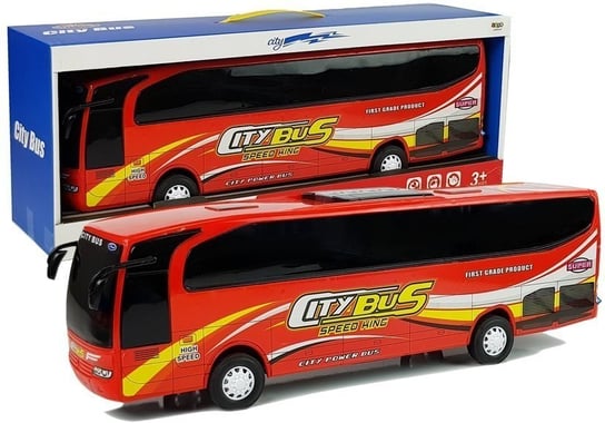 Autobus Miejski Model Czerwony 54cm Lean Toys