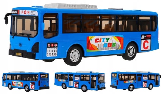 Autobus zabawka duży z otwieranymi drzwiami RAMIZ