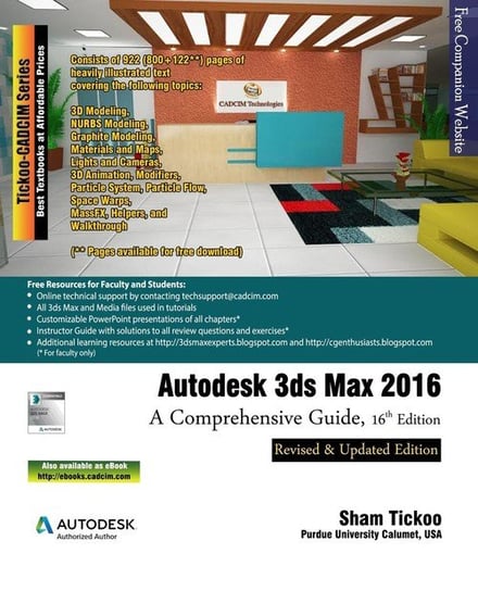 Autodesk 3ds Max 2016 Prof. Sham and CADCIM Technologies
