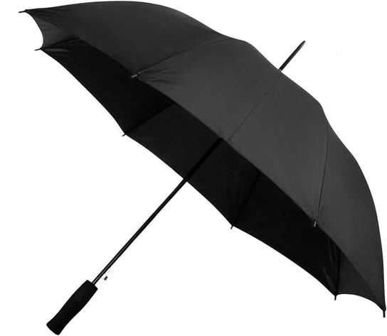 Automatyczna lekka parasolka damska czarna z czarnym stelażem Impliva