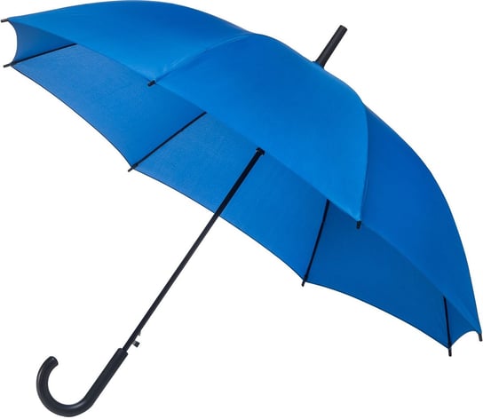Automatyczna lekka parasolka damska jasno niebieska z czarnym stelażem Impliva