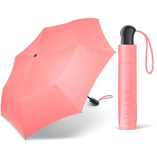 Automatyczna mocna parasolka damska Esprit, koralowy Esprit