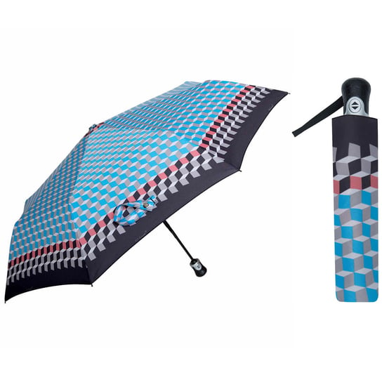 Automatyczna parasolka damska marki Parasol, skórzana rączka Parasol