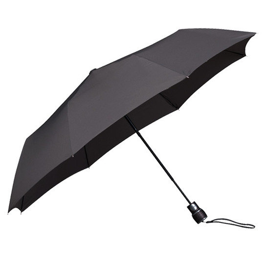 Automatyczna składana klasyczna parasolka szara, otwierana jednym przyciskiem Impliva
