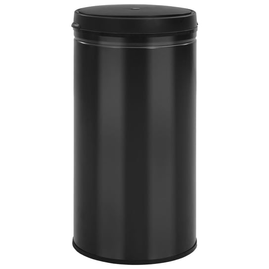 Automatyczny kosz na śmieci z czujnikiem, 60 L, stal, czarny VMP