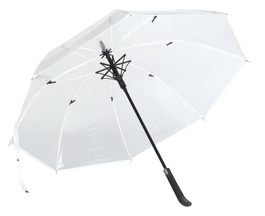 Automatyczny parasol VIP, biały, transparentny UPOMINKARNIA