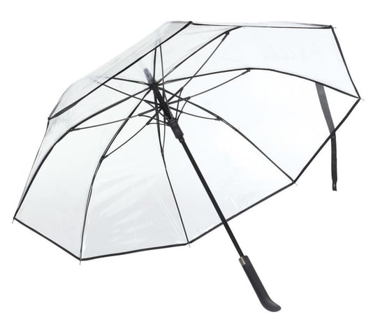 Automatyczny parasol VIP, czarny, transparentny UPOMINKARNIA