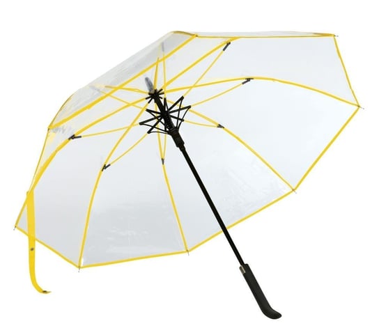Automatyczny parasol VIP, transparentny, żółty UPOMINKARNIA