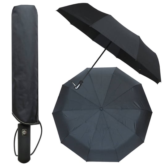 Automatyczny, składany bardzo mocny parasol męski XXL 120 cm Inny producent