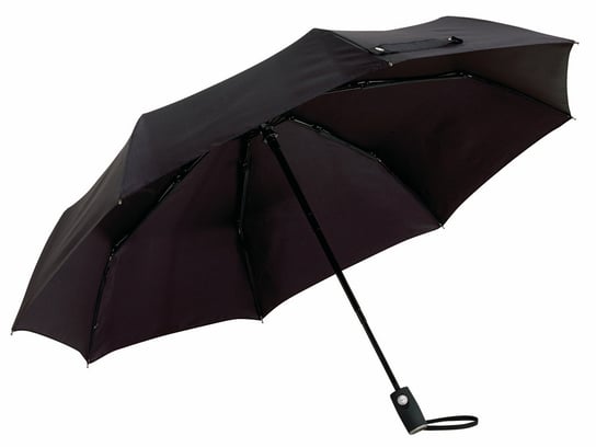 Automatyczny, wiatroodporny, składany parasol ORIANA, czarny KEMER