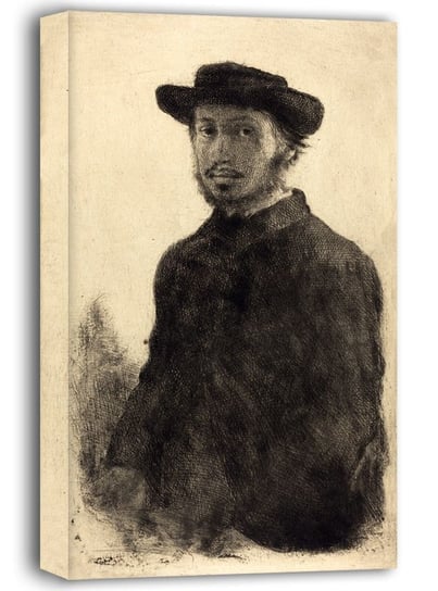 Autoportret1857, Edgar Degas - obraz na płótnie 40x50 cm Galeria Plakatu