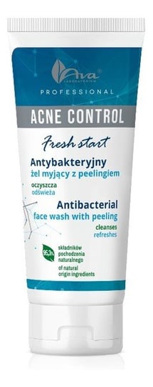 Ava, Acne Control Professional, Antybakteryjny żel myjący z peelingiem, 200 ml AVA