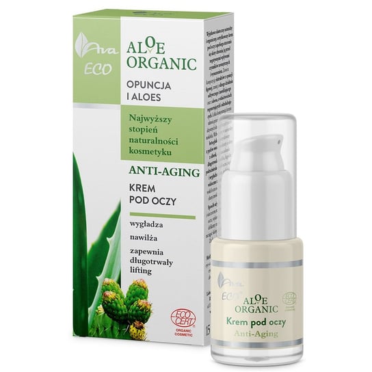 AVA, Eco Aloe Organic, krem odmładzający pod oczy, 15 ml AVA