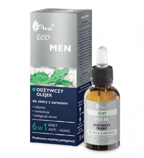 AVA, Eco Men, olejek odżywczy do skóry z zarostem, 30 ml AVA