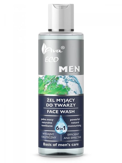 AVA, Eco Men, żel myjący do twarzy, 200 ml AVA
