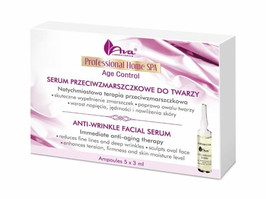 AVA, Professional Home SPA, serum przeciwzmarszczkowe do twarzy, 5x3 ml AVA
