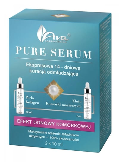 AVA, Pure Serum, kuracja odmładzająca 14 dni, 2x10 ml AVA