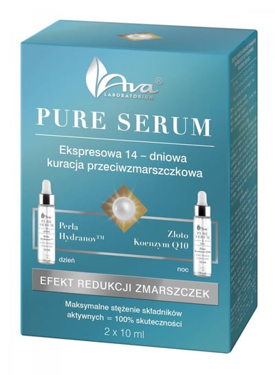 AVA, Pure Serum, kuracja przeciwzmarszczkowa 14 dni, 2x10 ml AVA