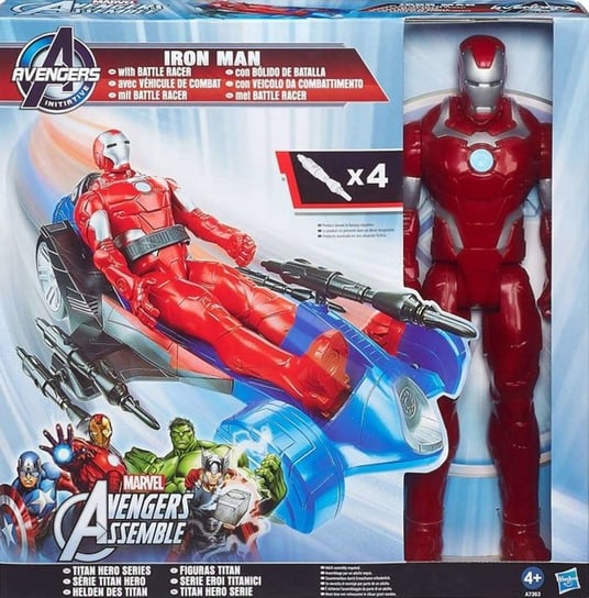 Avengers, figurka Iron Man z samochodem Battle Racer, A7363 Hasbro