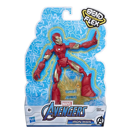 Avengers, figurka kolekcjonerska Bend And Flex Iron Man Hasbro