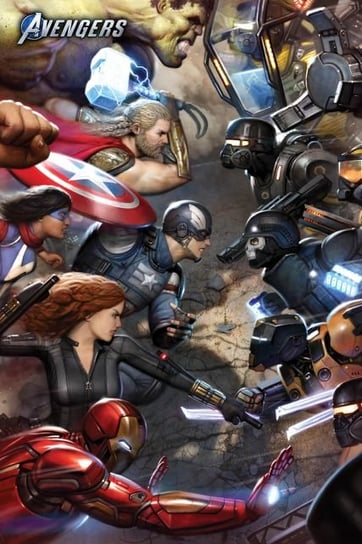 Avengers Gamerverse Face Off - plakat 61x91,5 cm Marvel