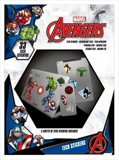 Avengers Heroes - naklejki na laptopa 18x24 cm Marvel