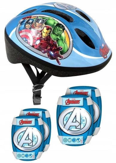 Avengers Marvel Hulk Iron Kask 4 Ochraniacze Rower Stamp